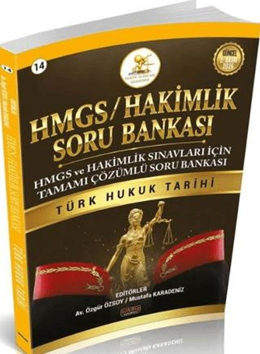 2026 HMGS Hakimlik Türk Hukuk Tarihi Soru Bankası | Savaş Yayınevi (Ciltsiz)