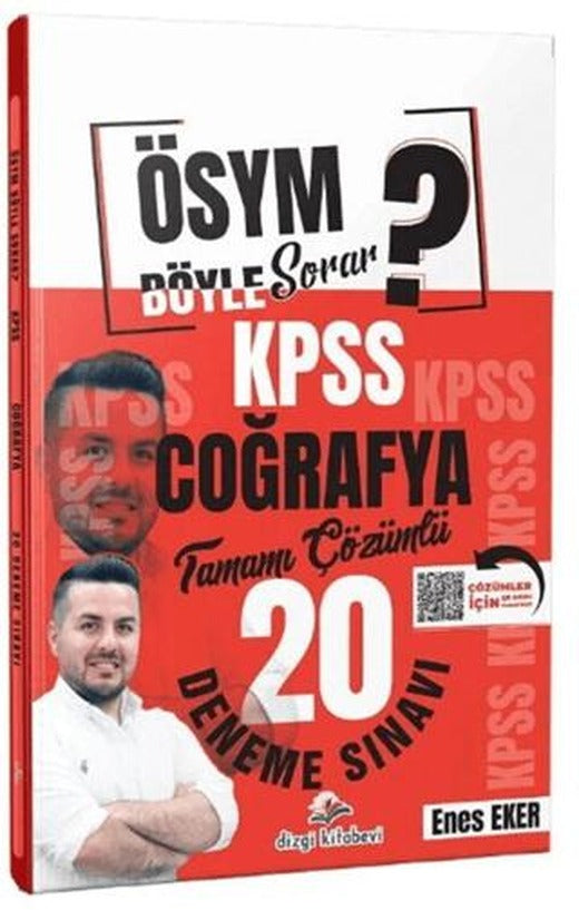 KPSS Coğrafya ÖSYM Böyle Sorar 20 Deneme | Dizgi Kitap (Ciltsiz)