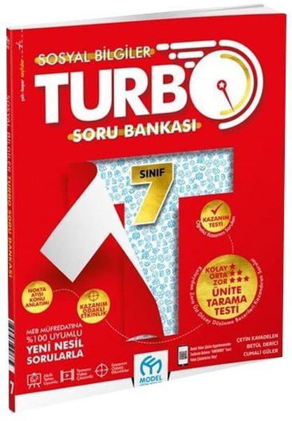 7. Sınıf Turbo Sosyal Bilgiler Soru Bankası | Model Eğitim Yayınları (İnce Kapak) - Resim 1