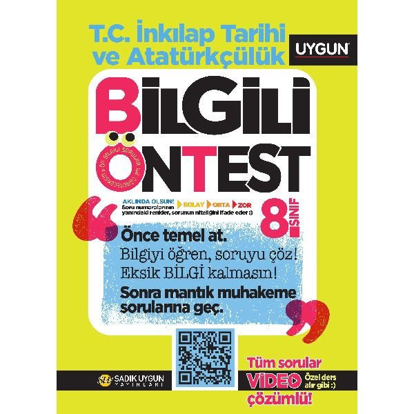 8.Sınıf Bilgili Ön Test T.C. İnkılap Tarihi Ve Atatürkçülük - Kolektif kitap kapağı