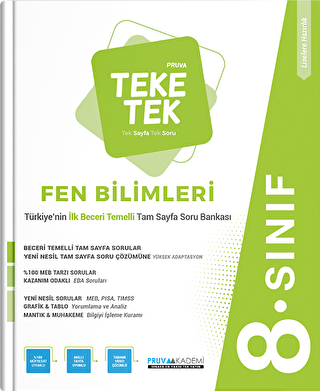 Pruva 8. Sınıf Teke Tek Fen Bilimleri - Kolektif kitap kapağı