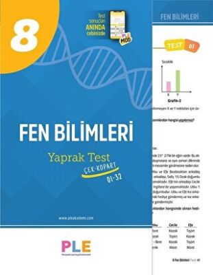 8.Sınıf - Fen Bilimleri - Yaprak Testi (1-32) - Kolektif kitap kapağı