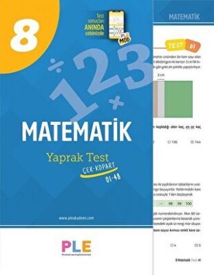 8.Sınıf - Matematik - Yaprak Testi (1-48) - Kolektif kitap kapağı