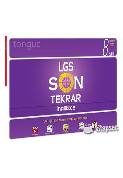 8.Sınıf Lgs Son Tekrar İngilizce - Tonguç kitap kapağı