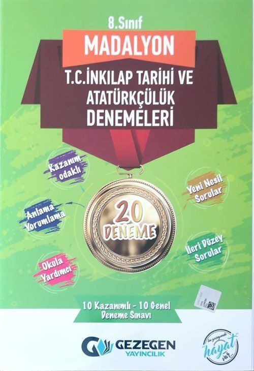 8.Sınıf Madalyon T.C.İnkılap Tarihi Ve Atatürkçülük Denemeleri - Kolektif kitap kapağı