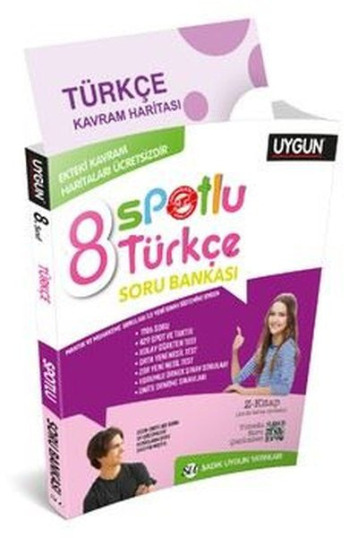 8.Sınıf Türkçe Spotlu Soru Bankası + Kavram Haritaları - Kolektif kitap kapağı