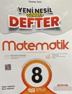 8. Sınıf Matematik Nitelikli Defterim - Özgür Tazecan kitap kapağı