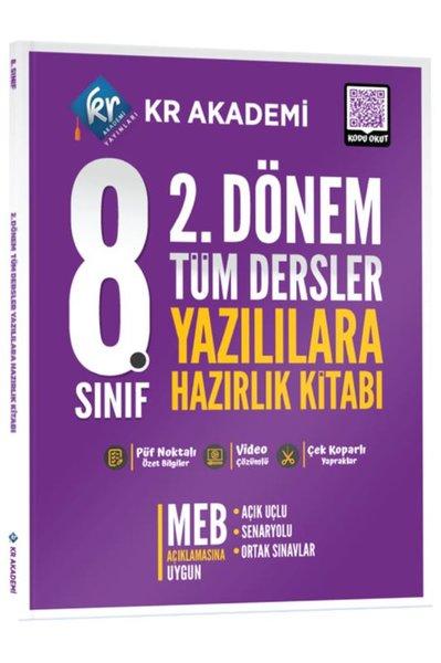 8. Sınıf 2. Dönem Tüm Dersler Yazılılara Hazırlık Kitabı | KR Akademi (İnce Kapak) - Resim 1