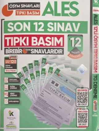 2024 ALES ÖSYM Tıpkı Basım Çıkmış Soru 12li Deneme Paketi Video Ve Dijital Çözümlü Türkiye Geneli | Karakutu Yayın (Ciltsiz) - Resim 1