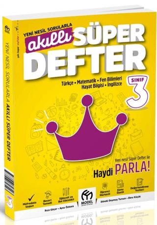 3. Sınıf Akıllı Süper Defter Tüm Dersler | Model Eğitim Yayıncılık (Ciltsiz) - Resim 1