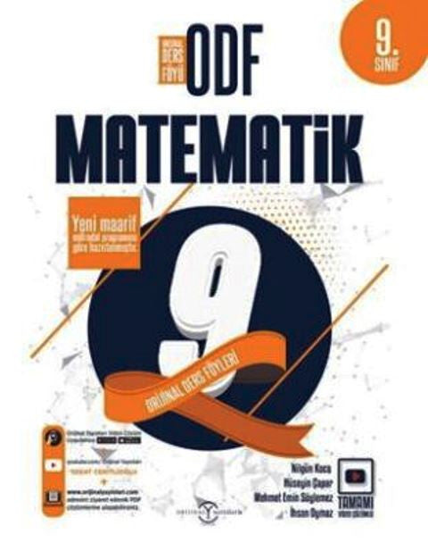 9. Sınıf Matematik ODF Ders Föyleri Seti kitap kapağı