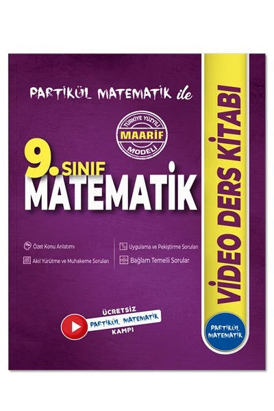 9. Sınıf Partikül Matematik Video Ders Kitabı kitap kapağı