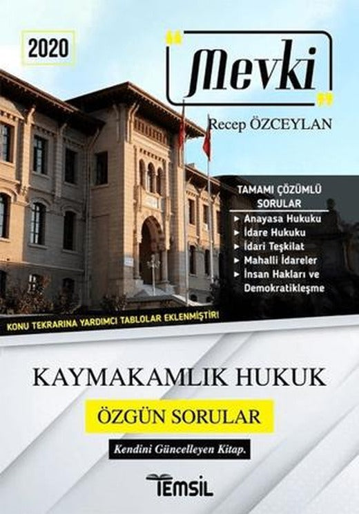 2020 Mevki Kaymakamlık Hukuk Özgün Sorular | Temsil Kitap (Ciltsiz)