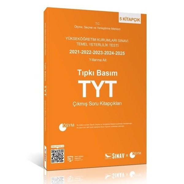 TYT Tıpkı Basım Son 5 Yıl Çıkmış Soru Kitapçıkları