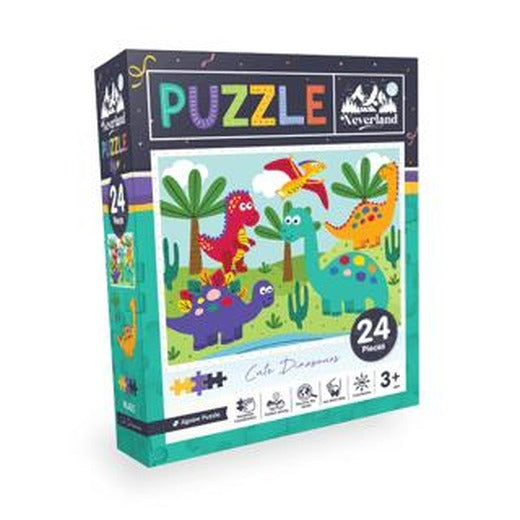 Neverland 24 Pieces Jigsaw Puzzle - Cute Dinosaurs (Sevimli Dinozorlar) | Neverland