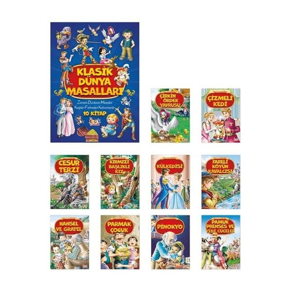 Klasik Dünya Masalları Seti - 10 Kitap Takım | Nista Yayınları (İnce Kapak)