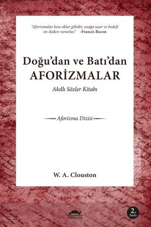 Doğu’dan ve Batı’dan Aforizmalar | Maya Kitap (Ciltsiz)
