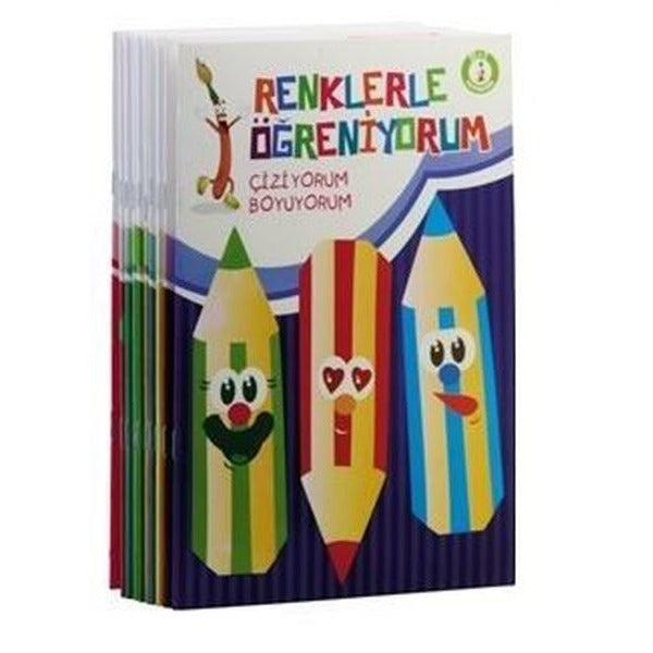 Renklerle Öğreniyorum Boyama Seti 10 Kitap