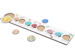 Montessori Gezegenler Puzzle | Aklımda Zeka Oyunları - Resim 1