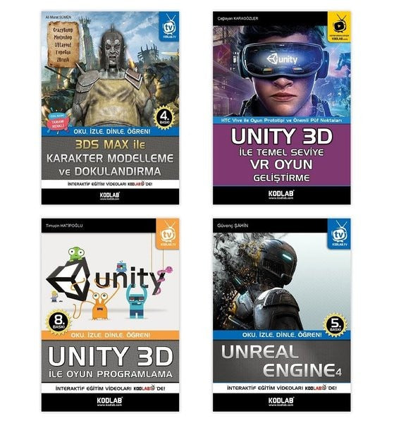 Oyun Programlama Seti 6 - 4 Kitap Takım | Kodlab (İnce Kapak)