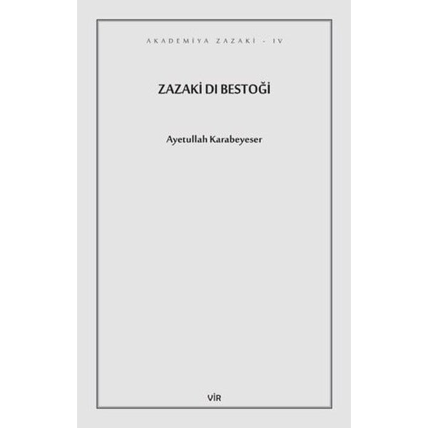 Zazaki Dı Bestoği | Vir Yayınları