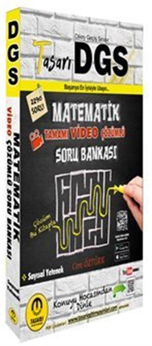 DGS Matematik Video Çözümlü Soru Bankası | Tasarı Akademi (İnce Kapak)