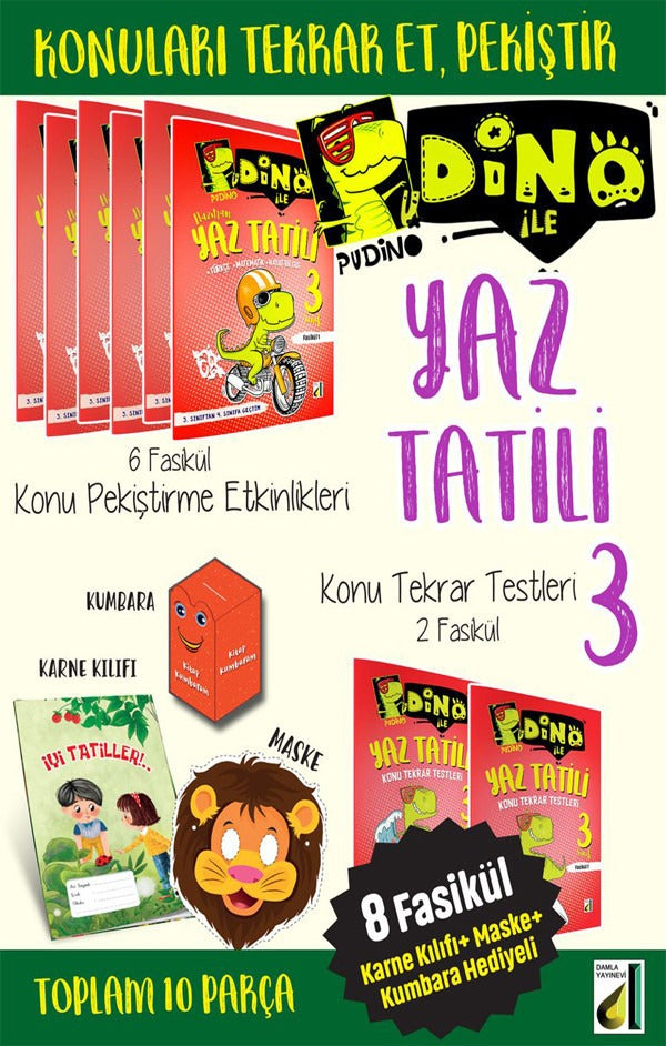Pudino İle Hafta Hafta Yaz Tatili - 3 | Damla Yayınevi (İnce Kapak)