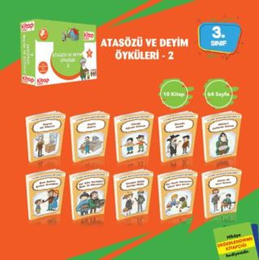 Atasözü ve Deyim Öyküleri - 2 (10 Kitap + Değerlendirme Testi)
