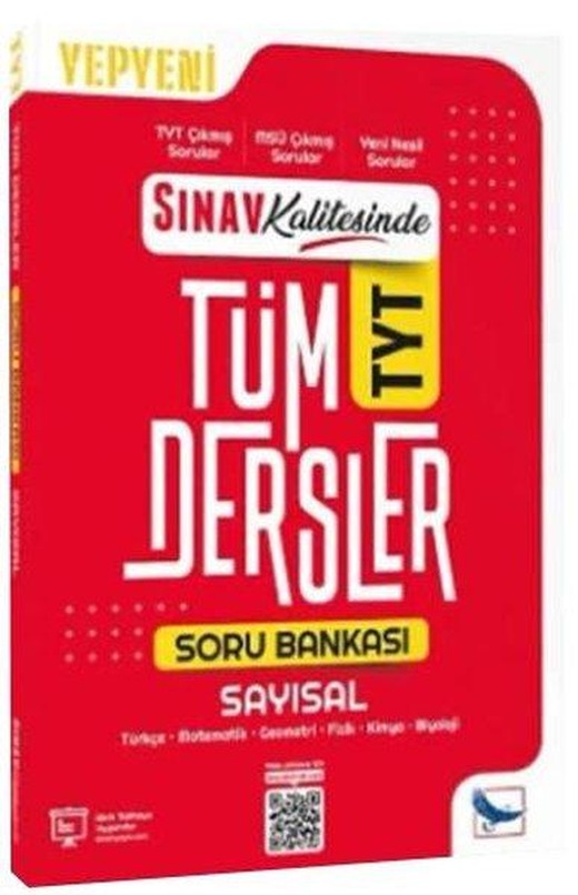 TYT Sayısal Sınav Kalitesinde Tüm Dersler Soru Bankası | Sınav Yayınları (İnce Kapak)