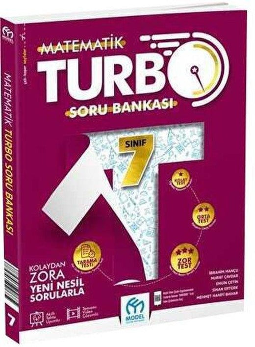 7. Sınıf Turbo Matematik Soru Bankası | Model Eğitim Yayınları (İnce Kapak)