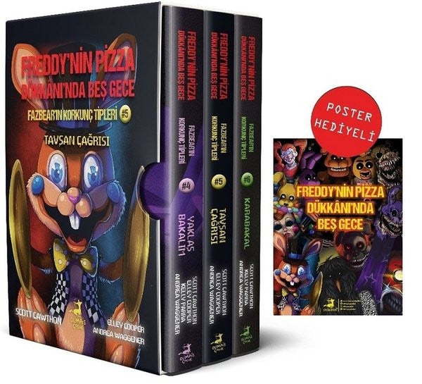 Fazbear'ın Korkunç Tipleri Poster Hediyeli Kutulu Set - 3 Kitap Takım | Olimpos Çocuk