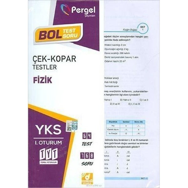 TYT Fizik Çek Kopar Yaprak Testler | Pergel (İnce Kapak)