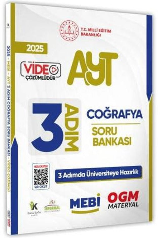 2025 AYT MEBİ-OGM 3 ADIM Coğrafya Soru Bankası Video Çözümlü