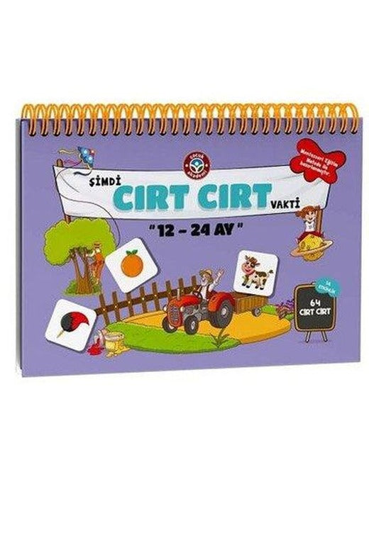 12 - 24 Ay Şimdi Cırt Cırt Vakti | Çocuk Akademi Yayınları (İnce Kapak)