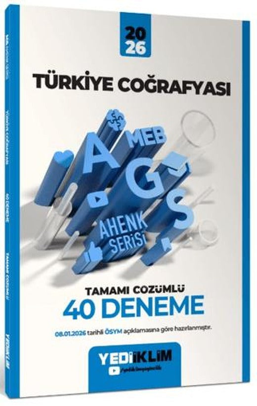 2026 MEB-AGS Ahenk Türkiye Coğrafyası Tamamı Çözümlü 40 Deneme