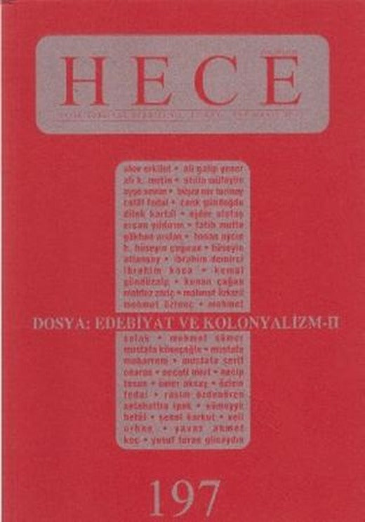 Hece Aylık Edebiyat Dergisi Sayı: 197 | Hece Dergisi (Ciltsiz)