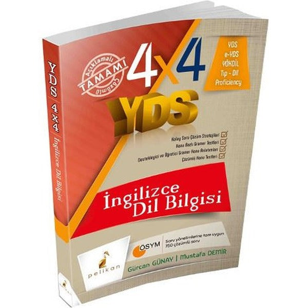 4x4 YDS Seti 4. Kitap İngilizce Dil Bilgisi | Pelikan Yayınları (İnce Kapak)