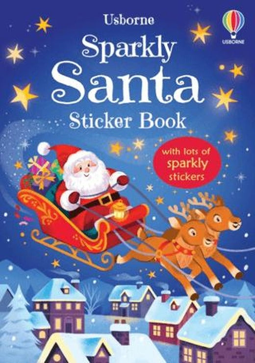 Sparkly Santa Sticker Book | Usborne (Ciltsiz)