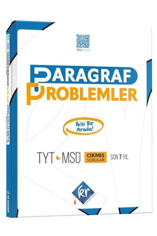 TYT-MSÜ Paragraf Problemler Son 7 Yıl Çıkmış Sorular | KR Akademi (İnce Kapak)
