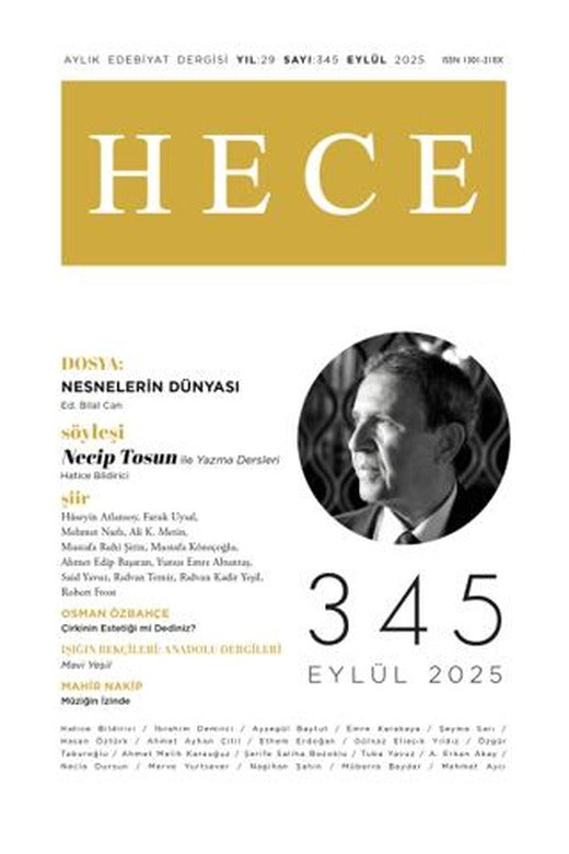 Hece Dergisi - Sayı 345 Eylül 2025 | Hece Dergisi (Ciltsiz)