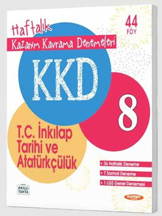 KKD 8. Sınıf T.C. İnkılap Tarihi Ve Atatürkçülük Haftalık Kazanım Kavrama Denemeleri | Kurmay Yayınları (Ciltsiz)