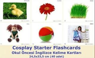 Cosplay Starter Flashcards - Okul Öncesi İngilizce Kelime Kartları (40 Adet)