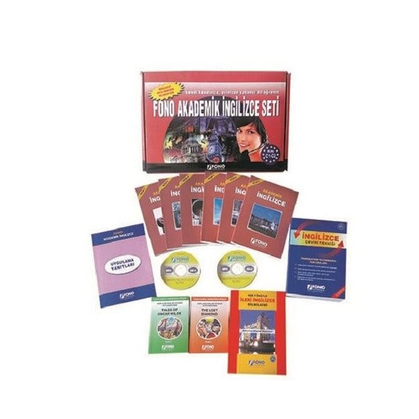Fono Akademik İngilizce Seti - 10 Kitap + 9 CD | Fono Yayınları (İnce Kapak)