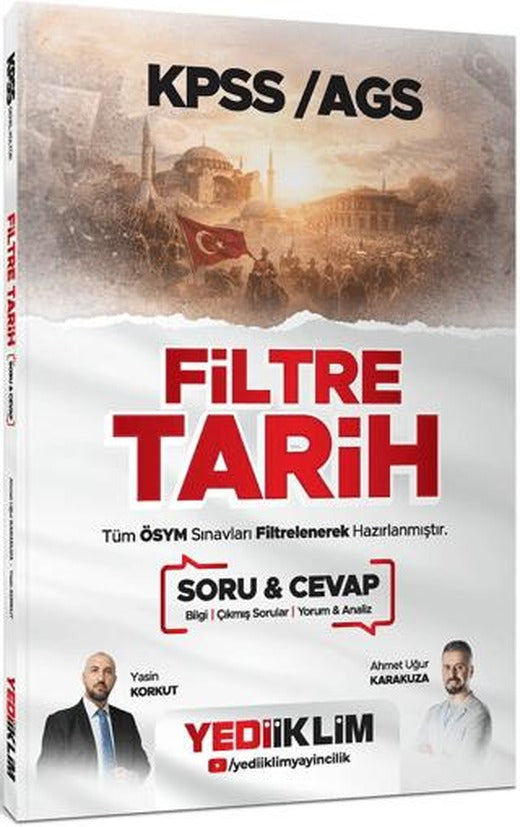 2026 KPSS AGS Filtre Tarih Soru Cevap | Yediiklim Yayınları (Ciltsiz)