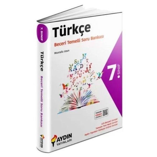 7. Sınıf Türkçe Beceri Temelli Soru Bankası | Aydın Yayınları (İnce Kapak)