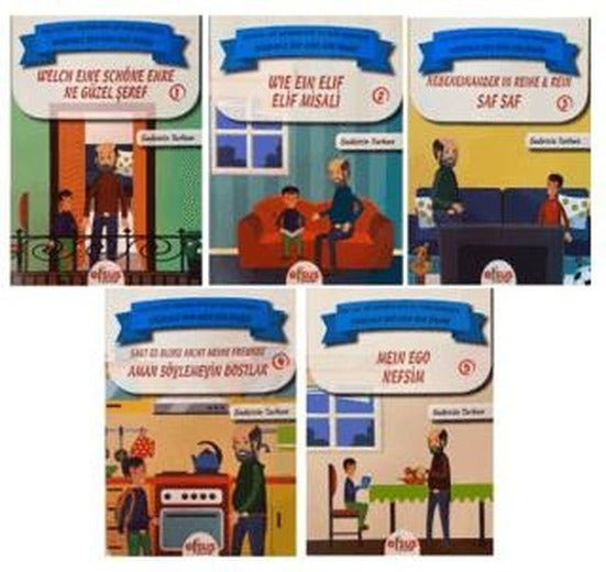 Dedemle Bir Gün Bir Ömür Almanca Set | Efsus Yayınları (Ciltsiz)