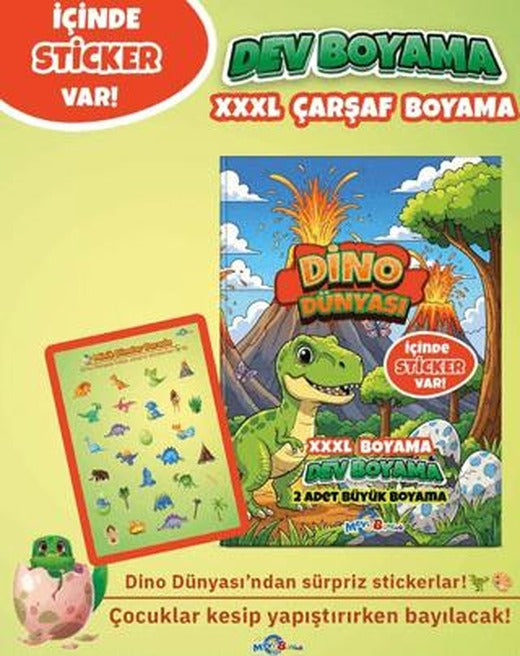 Dino Dünyası (Boyama Kitabı)