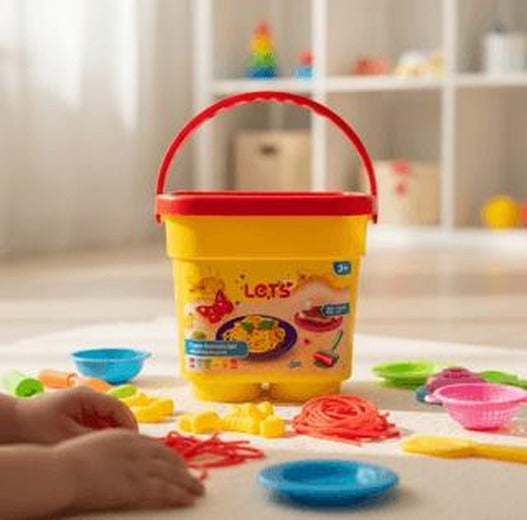 Let's Oyun Hamuru Kova Makarna Seti | Lets