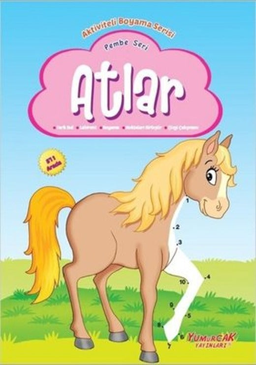 Atlar Pembe Seri-Aktiviteli Boyama Serisi | Yumurcak Yayınları