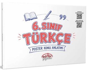 6. Sınıf Türkçe Poster Konu Anlatımı | Editör Yayınevi (Ciltsiz) - Resim 1